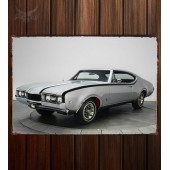 Металлическая табличка Oldsmobile 442 Hurst Olds Holiday Coupe (4487) 489